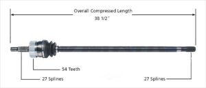 Right Axle w/o ABS