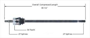 Right Axle w/ ABS