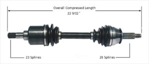 1984 - 1985 MERCURY TOPAZ 4 SPD. M/T ( 23 SPLINE INBOARD ) LEFT