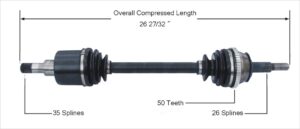 Left or Right Axle