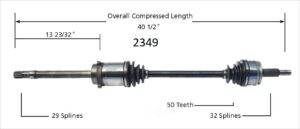 Right Axle w/ ABS