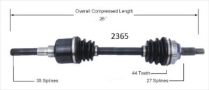 Left Axle w/ ABS