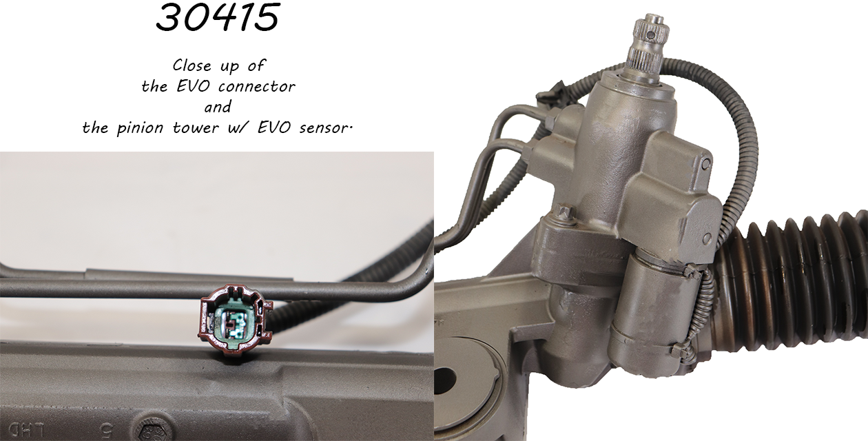 Smooth steering comes from a quality rebuilt rack and pinion.