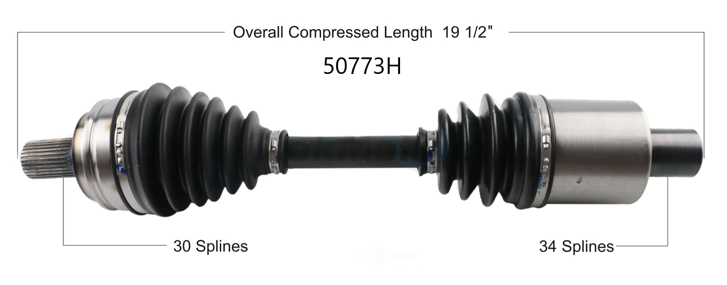 Front Left & Right CV Axle Shaft Set For Mercedes-Benz C300 C400 C450 4Matic (2015-2017)
