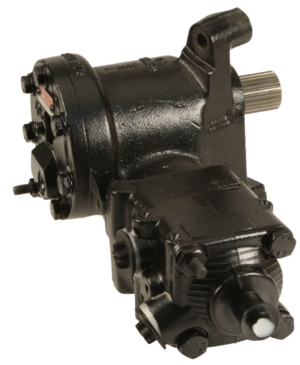 Power steering gear box.