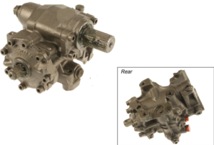 Power steering gear box.