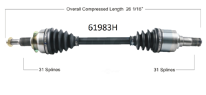 Left or Right Axle