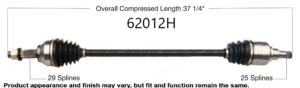 Mid-teens Nissan Sentra CV axle.
