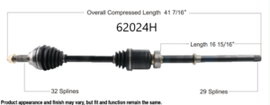 2013 Infiniti JX35 CV axle.