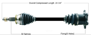 Left or Right Rear Axle