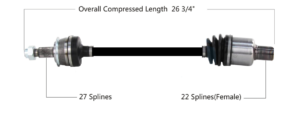 Left or Right Rear Axle