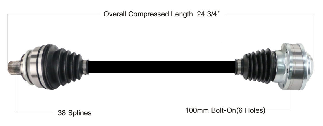 62526H Right or Left Axle