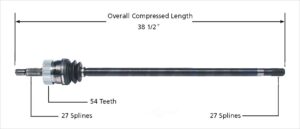 Right Axle w/ ABS