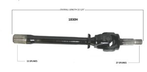 Right Axle w/o ABS
