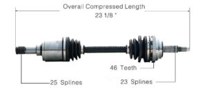 Left Axle w/o ABS