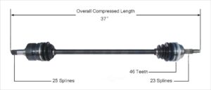 Right Axle w/ ABS