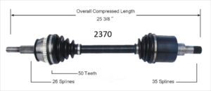 Right Axle w/ ABS