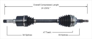 1994 - 2002 SATURN S SERIES W/O ABS LEFT