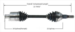Left or Right Axle