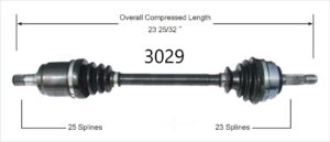 1988 - 1991 HONDA CIVIC CRX W/ 23 SPLINE OUTER JOINT HF MODEL RIGHT