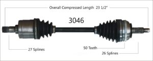 1994 - 1997 HONDA CIVIC DEL SOL W/ V-TECH W/O ABS RIGHT