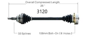 Left or Right Axle