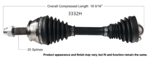2016 Fiat 500 CV axle.