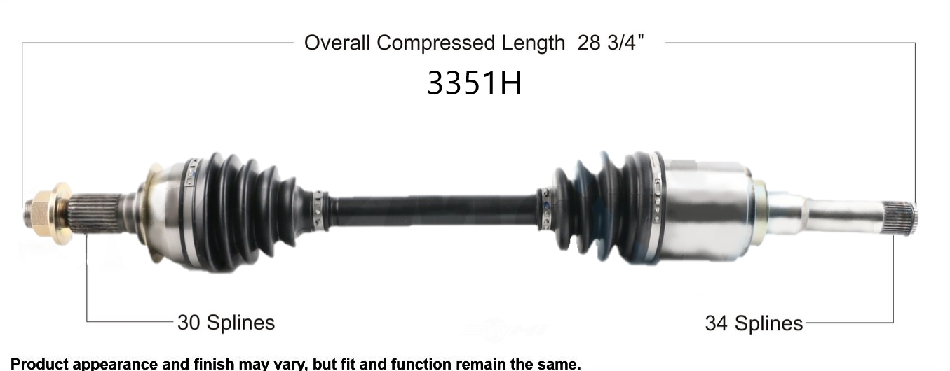 3351H 2016 Chevrolet Malibu CV axle.