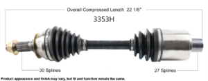 2017 to 2018 Chevrolet Malibu CV axle.