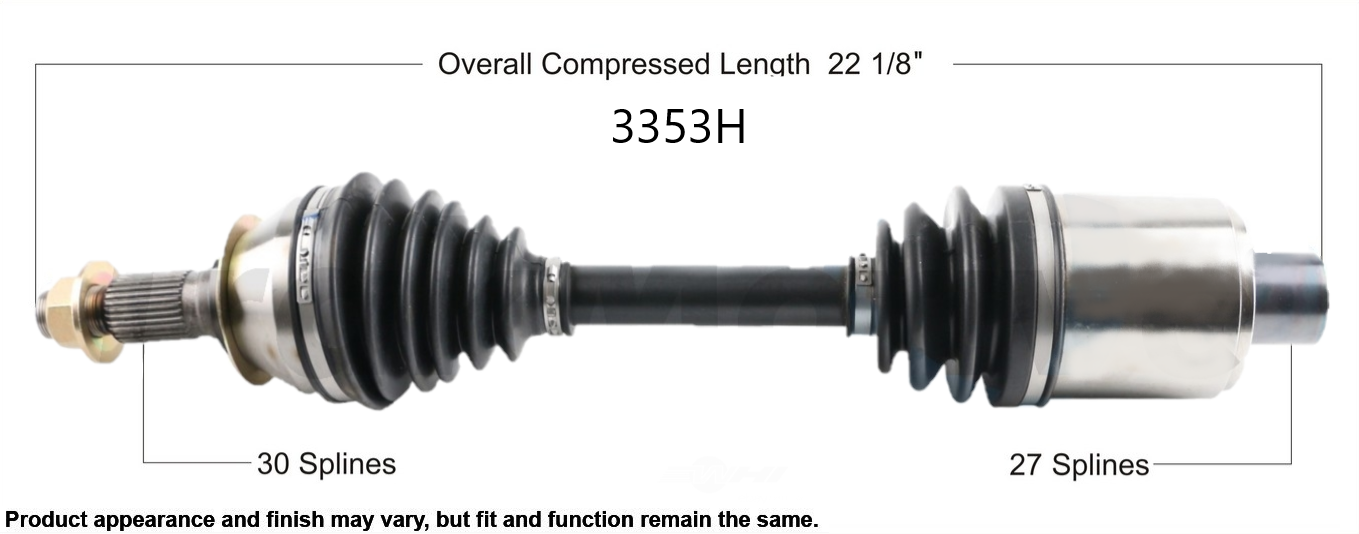 3353H 2017 to 2018 Chevrolet Malibu CV axle.