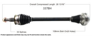 2016 Chevrolet Camaro CV axle.