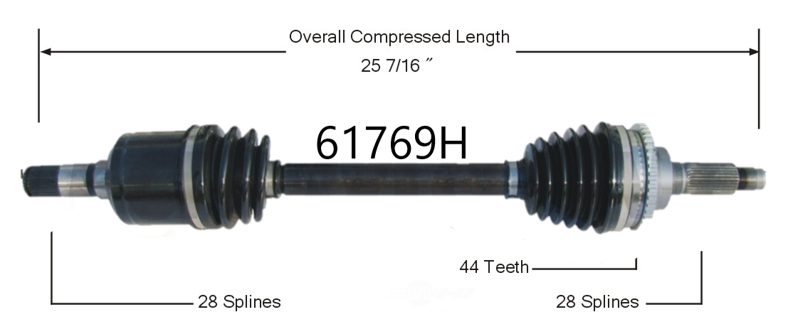 2007 – 2009 LINCOLN MKZ 3.5L FRONT DRIVER SIDE CV AXLE – Phoenix