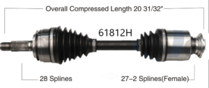 2013 to 2015 Acura ILX CV axle.