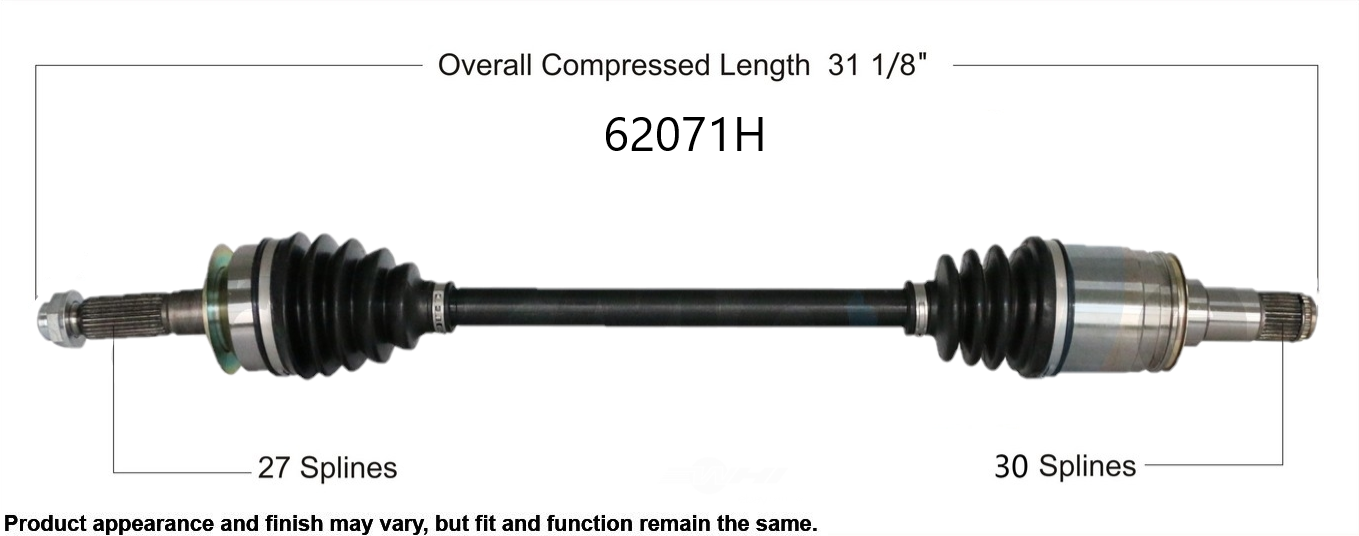 62071H 2013 to 2015 Scion FR-S CV axle.