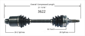 Right Axle w/ ABS