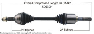 Your Nissan Rogue needs our new CV axle.