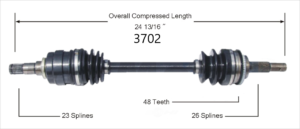 Left Axle w/o ABS