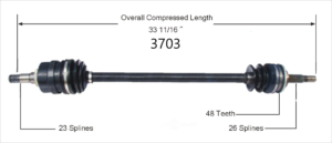 Right Axle w/o ABS