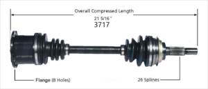 Front left or Right Axle