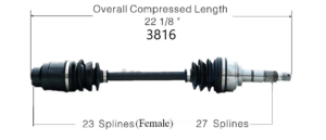 Left or Right Axle
