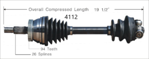 Left Axle w/ ABS