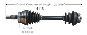 Right or Left Axle w/ ABS