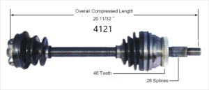 Right Axle w/ ABS