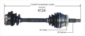 Left Axle w/o ABS