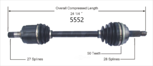 Right Axle w/ ABS