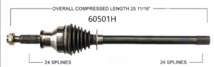 Left or Right Front Axle