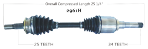 2012  CHEVROLET SONIC 1.4L A/T ( w/ 6 SPEED and OPT MH8 ) DRIVER SIDE CV AXLE