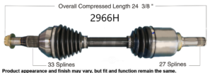 2012 to 2013 Chevy Impala CV axle.