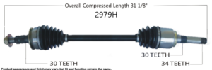 We have CV axles for Buick and Cadillac.