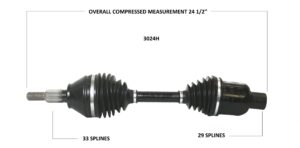 Left or Right Front Axle